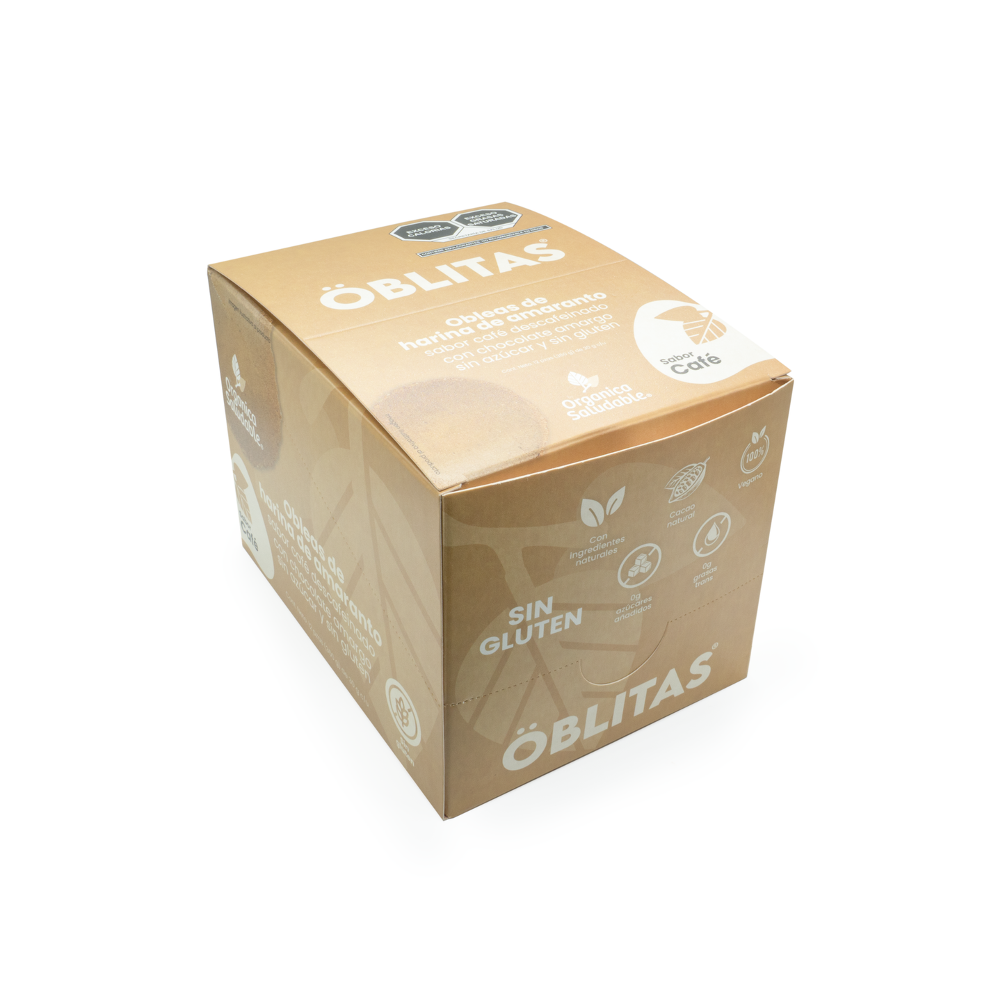 Caja con Obleas sabor Café