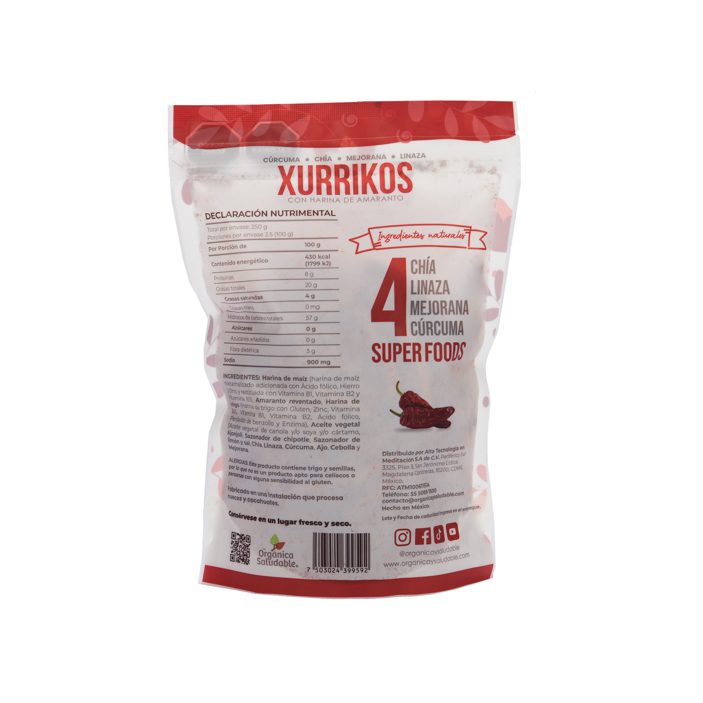 Xurrikos de Chipotle - 250grs