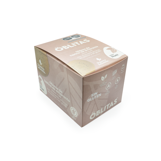 Caja con Obleas sabor Nuez
