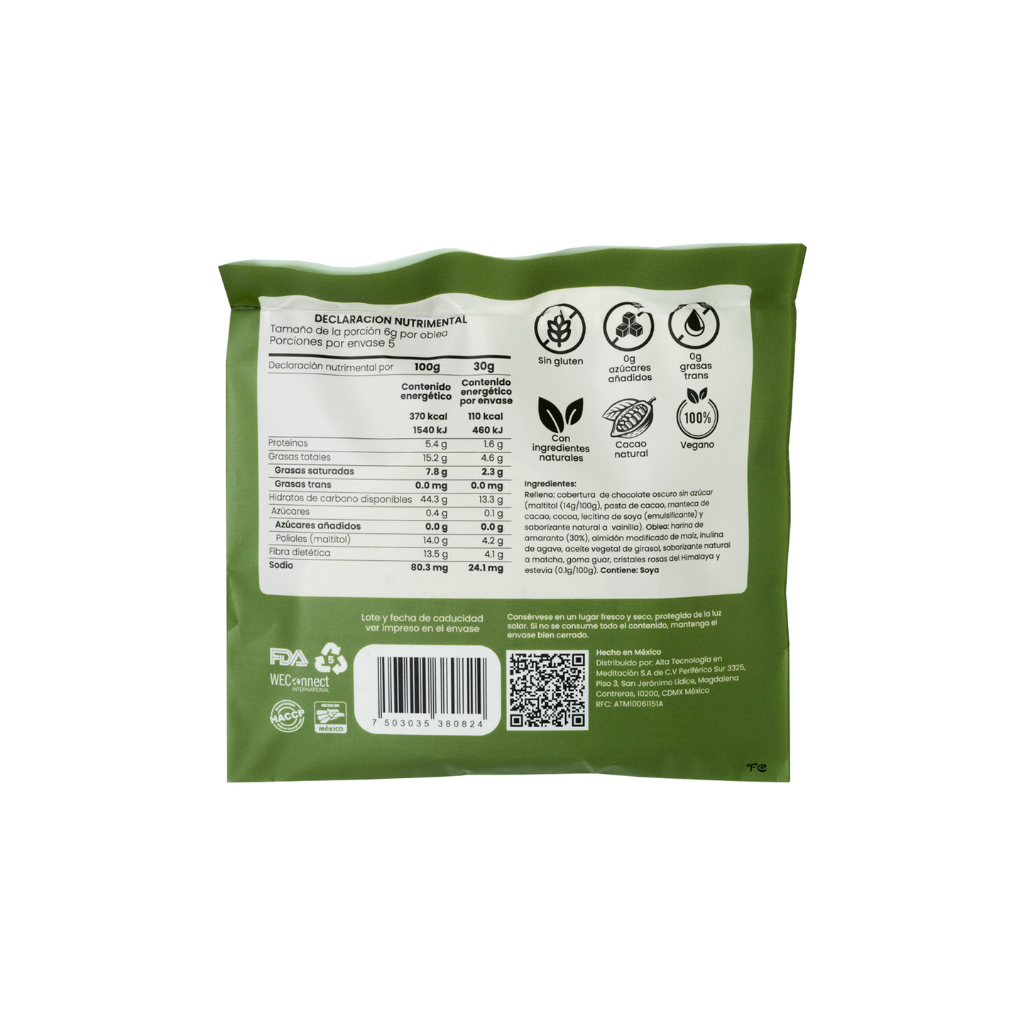 Obleas -Premium- Matcha