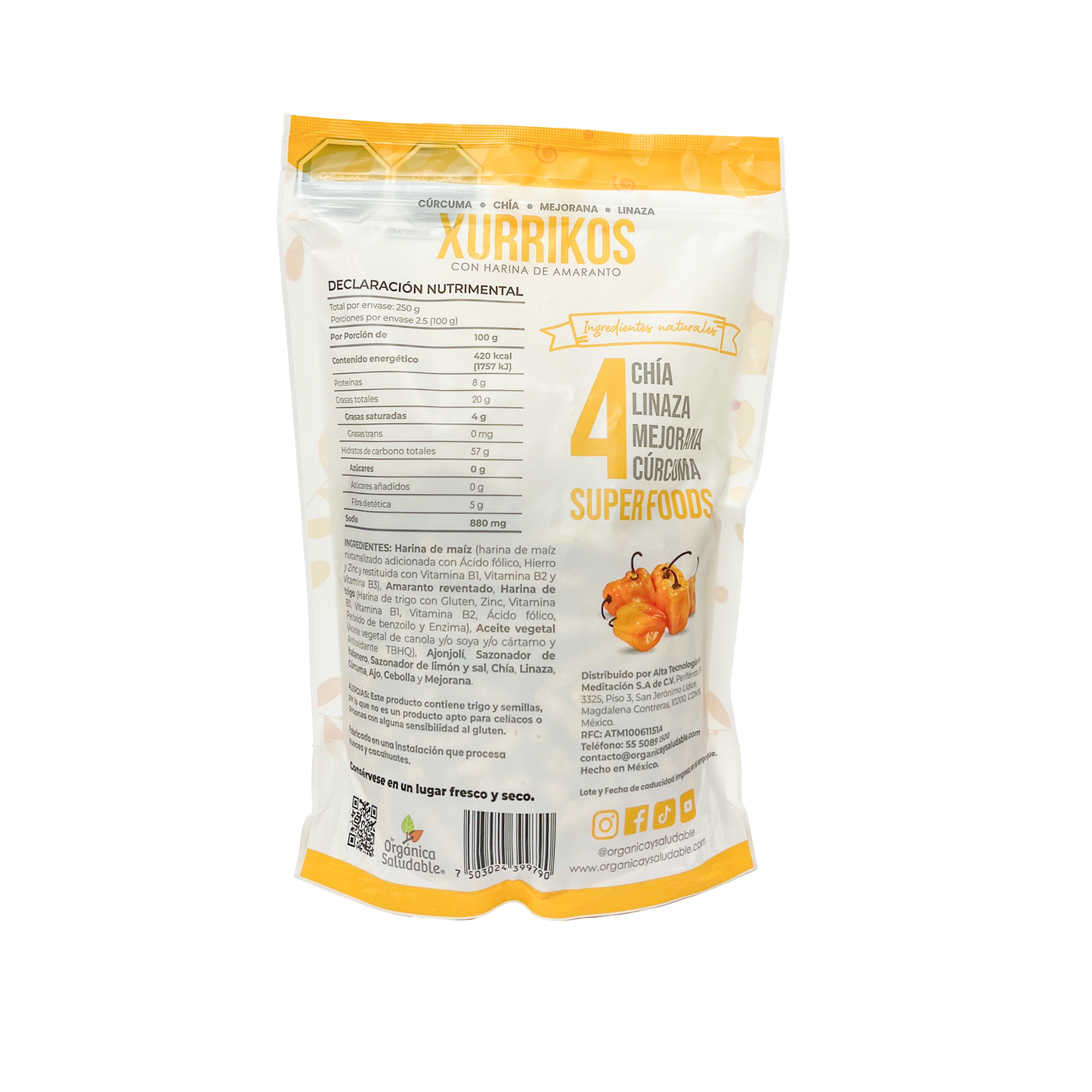 Xurrikos de Habanero - 250grs