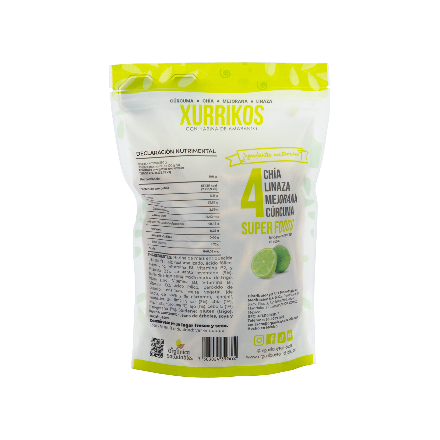 Xurrikos de Sal y Limón - 250grs