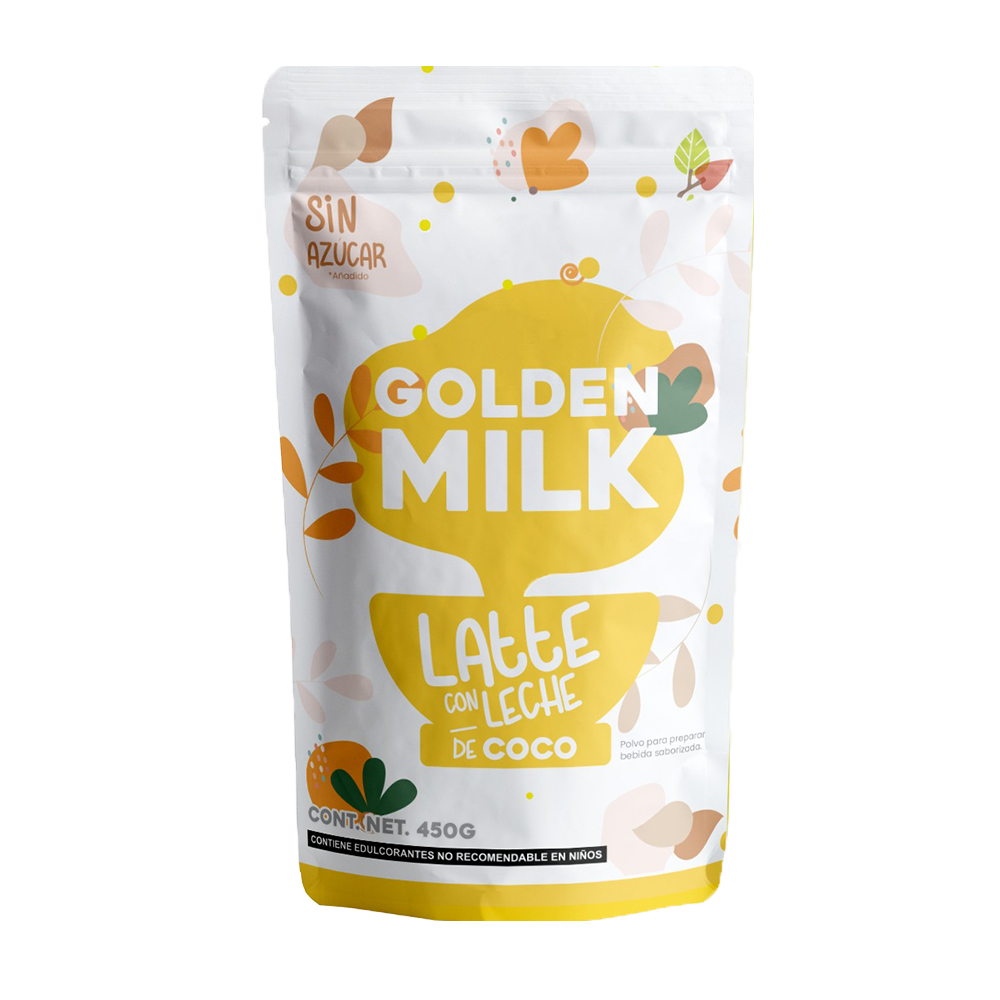 Golden Milk Latte Orgánica y Saludable México
